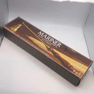 MARINER Candle snuffer & 6 Ivory dinner candles VTG